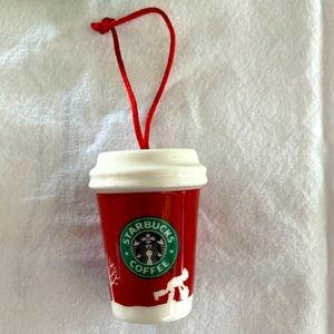 STARBUCKS 2006 • Holiday Cup Ornament • Red
